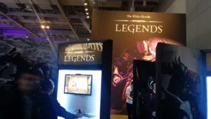 Elder Scrolls Legends made its debut at this stunning booth.