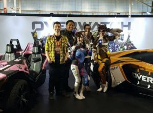 From left to right, Jeremy, Myself, D.Va, James, Tracer. 